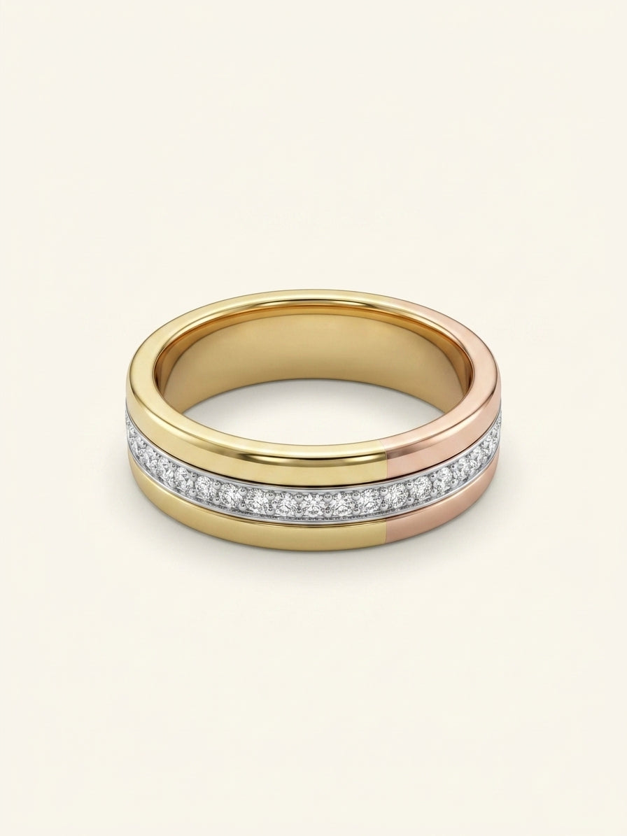 Cartier Trinity ring 18ct gold 1.54ct diamond - British product