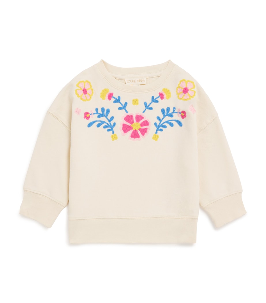 Louise Misha Cotton Embroidered Estella Sweatshirt 24 Months, UK version