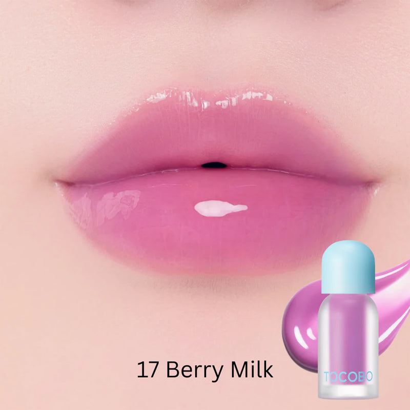 TOCOBO lip oil Berry Milk plumping gloss, imported from the UK
