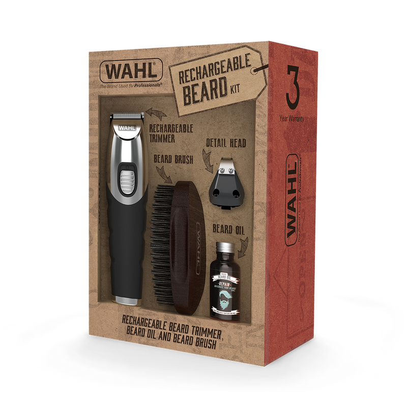 Wahl stubble and beard trimmer kit with attachments - British product