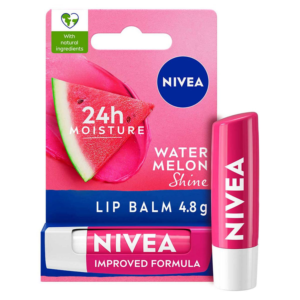 NIVEA Watermelon Shine Lip Balm, 4.8g