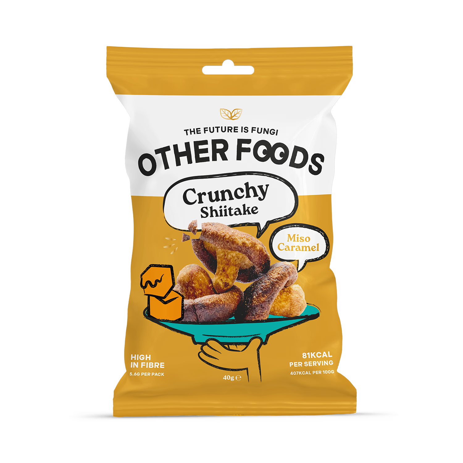Miso Caramel shiitake mushroom snack 40g, UK version