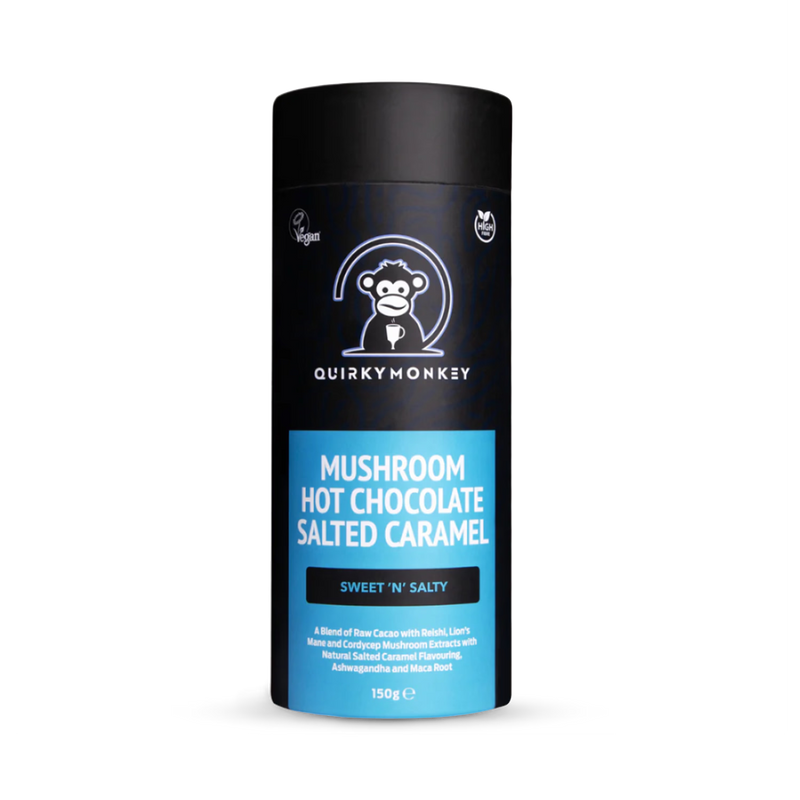 Quirky Monkey salted caramel mushroom hot chocolate 150g (British brand)