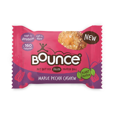 Holland & Barrett Bounce Cashew Butter Filled Maple Pecan Plant Protein Ball 35g- Buy online at McGrocer