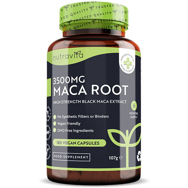 Nutravita Maca Root 3500mg - 180 Vegan Capsules GOODS Superdrug   