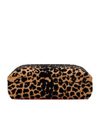 WOLF medium Savanna jewellery box with leopard print design and detachable ring box (British brand)