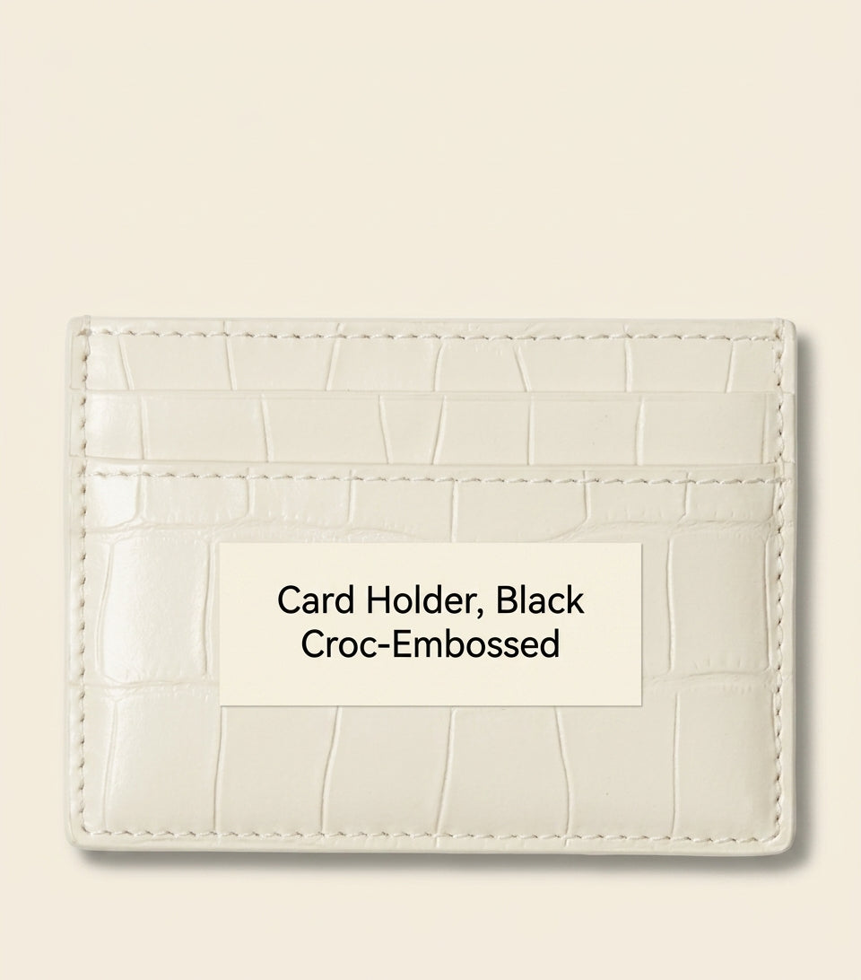 Burberry croc-embossed lambskin Cotswolds card holder, UK version