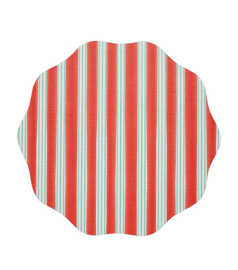 Chilewich x Meri Meri Festive Stripes placemat 38cm - British product
