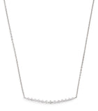 Harrods graduating white gold diamond pendant necklace 0.50ct (British brand)