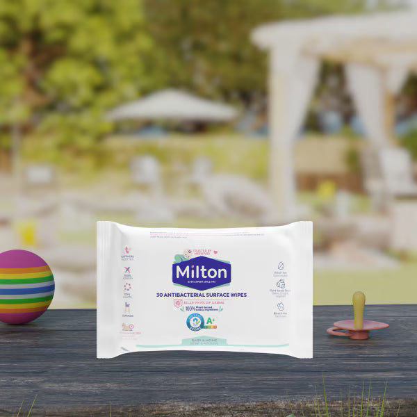 Milton antibacterial surface wipes 30 pack, imported from the UK
