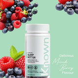 Known Nutrition Sleep Better mixed berry gummy supplement, UK version