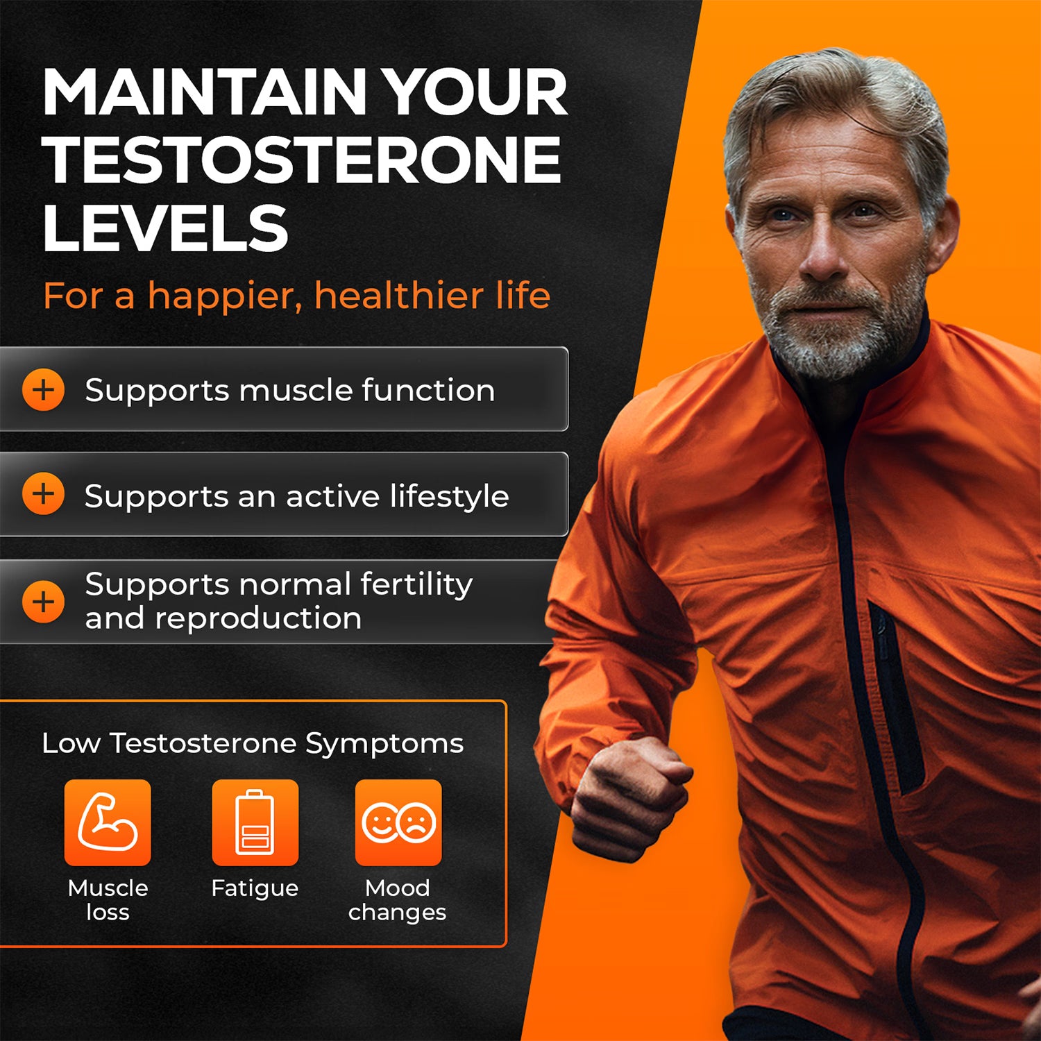 4Him Testobalance men's testosterone supplement 60 vegan tablets (British brand)