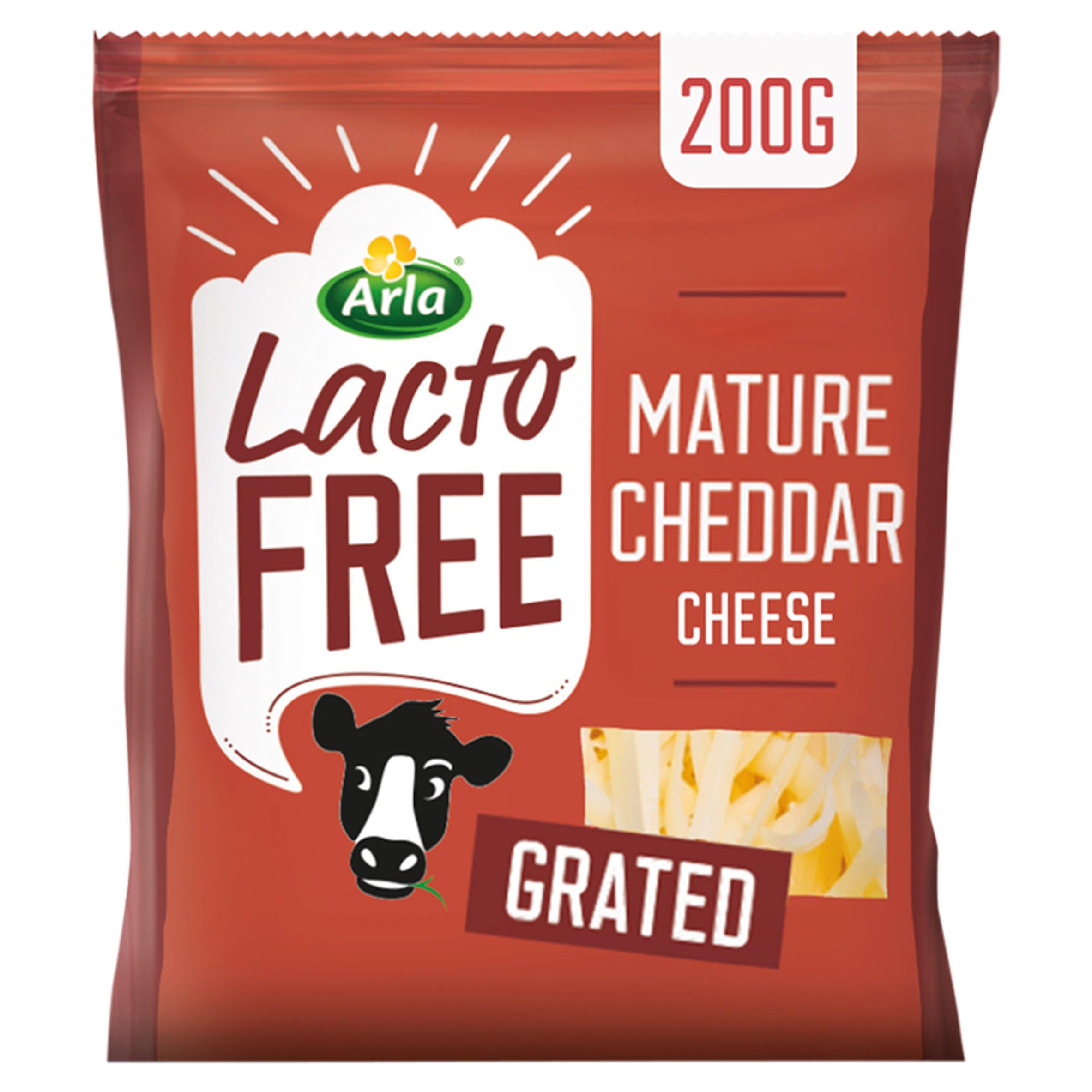 Arla Lactofree Mature Cheddar Grated Cheese 200g GOODS Sainsburys   