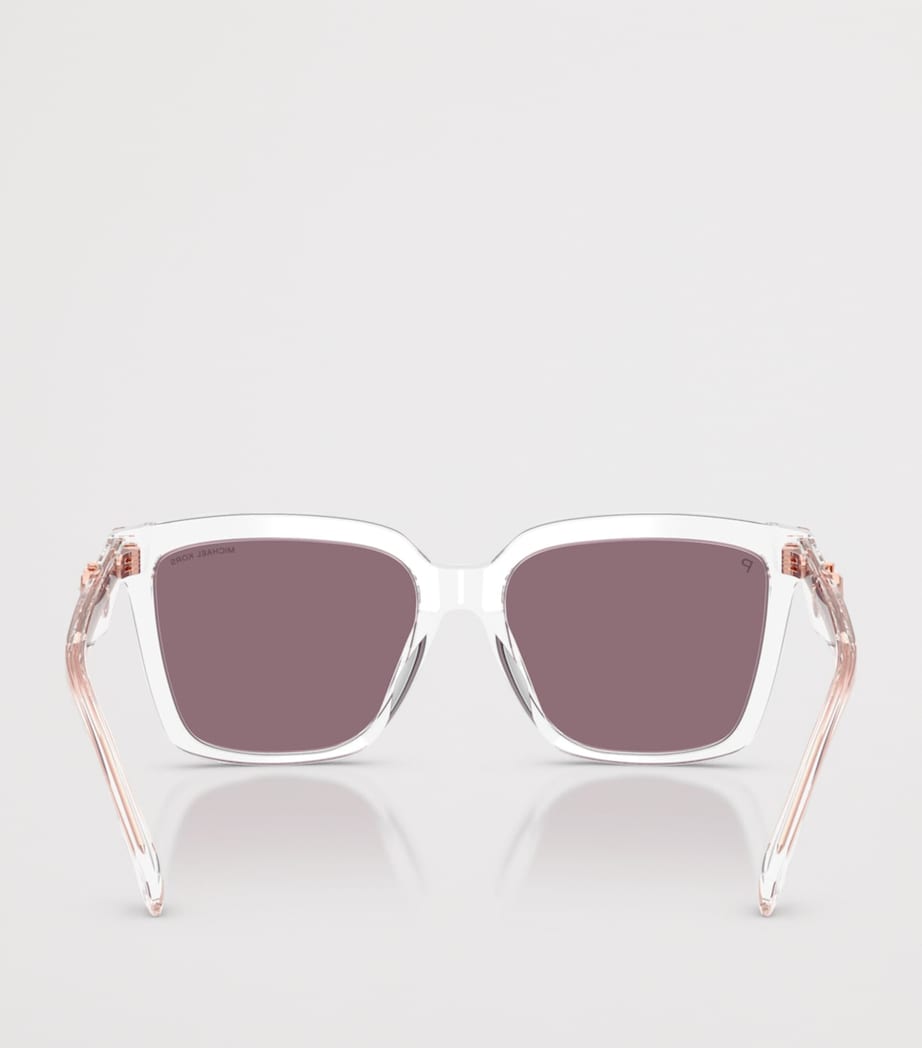 Michael Kors Menaggio quadratische Sonnenbrille Acetatrahmen, importiert aus Großbritannien