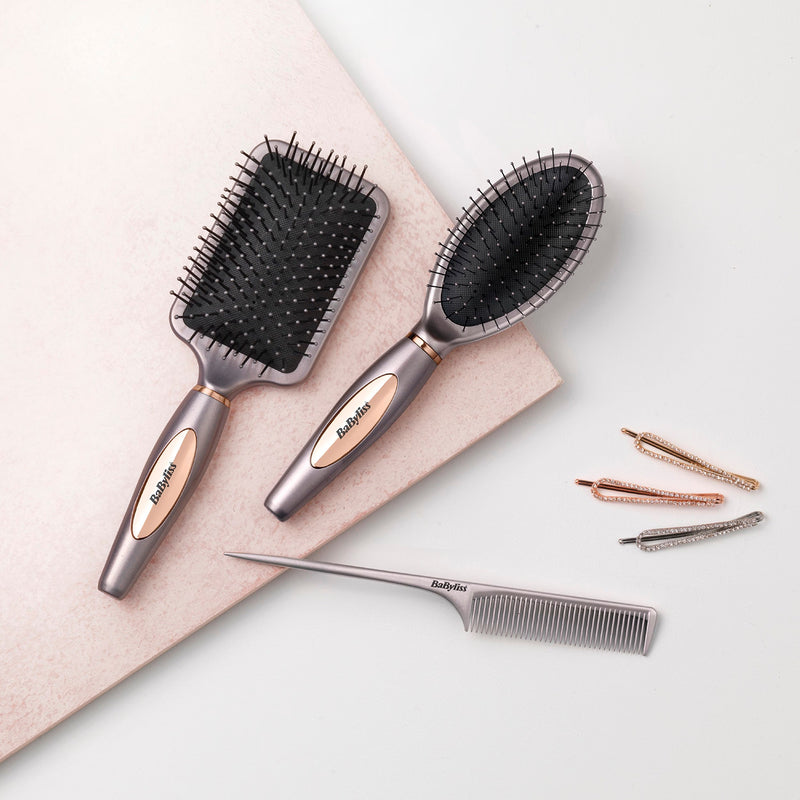 BaByliss styling collection gift set with brushes and comb, imported from the UK