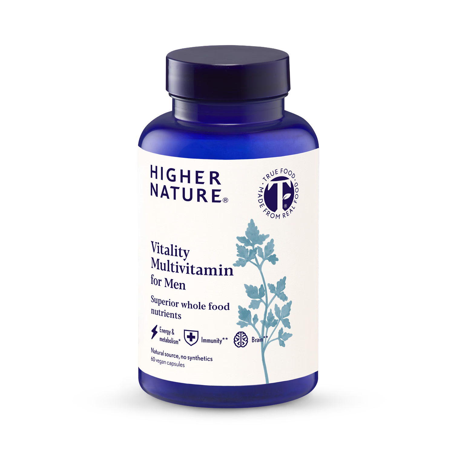 Higher Nature Men's Multivitamin 60 capsules, imported from the UK