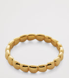 Monica Vinader gold vermeil Nura teardrop ring, imported from the UK