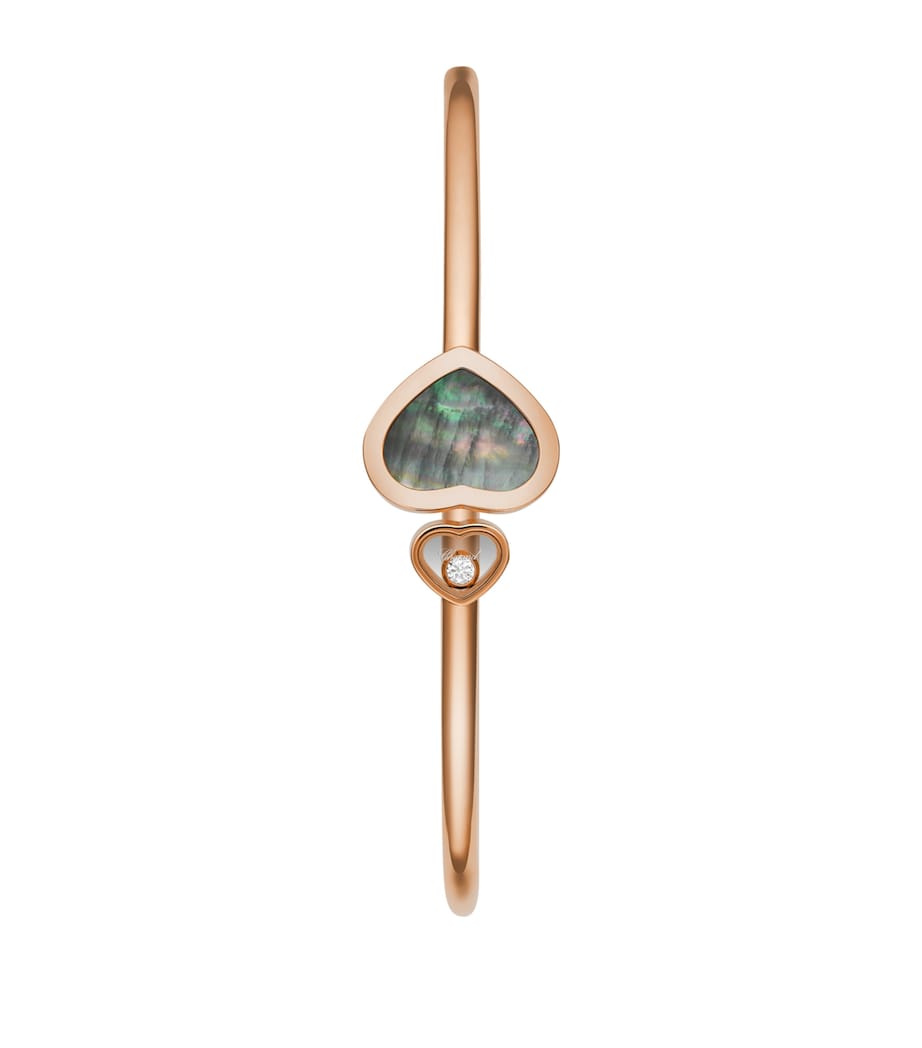 Chopard Happy Hearts bangle rose gold diamond, imported from the UK