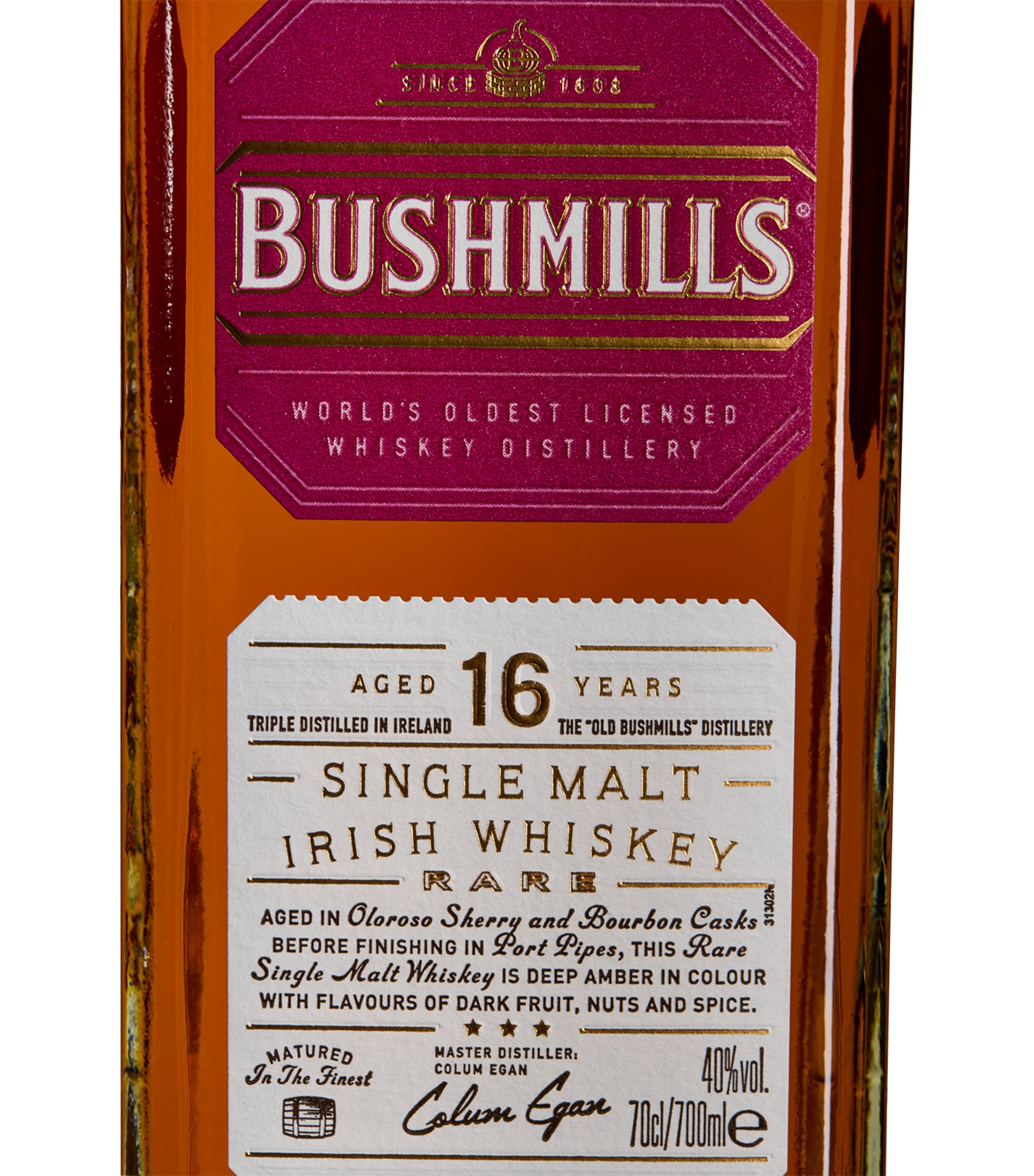 Bushmills 16-Year-Old Single Malt Irish Whisky 70cl - British product