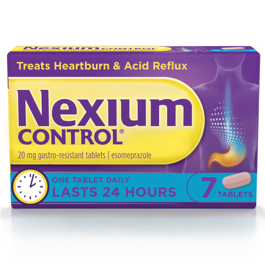 Nexium Control Heartburn Relief Indigestion & Acid Reflux Tablets x7 GOODS Sainsburys   