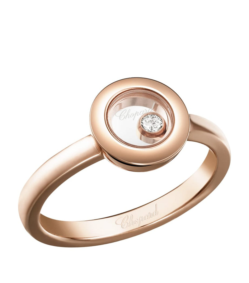 Chopard Happy Diamonds Icons rose gold ring, imported from the UK