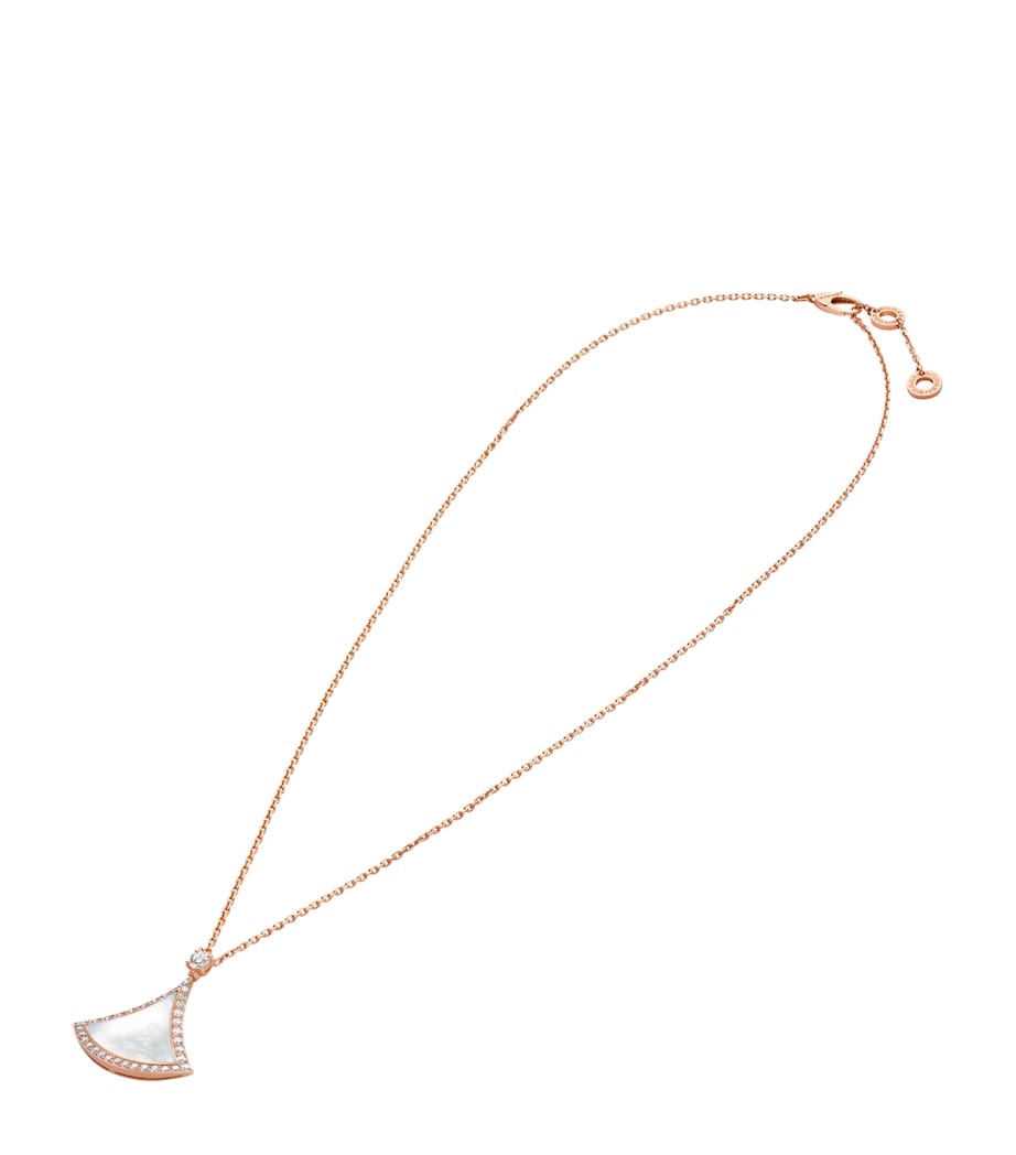 Bvlgari Divas' Dream rose gold and diamond necklace, imported from the UK