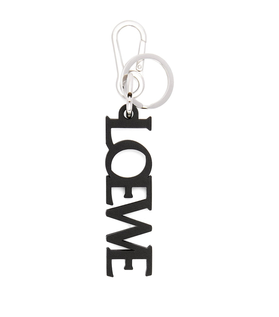 LOEWE leather logo keychain, UK version