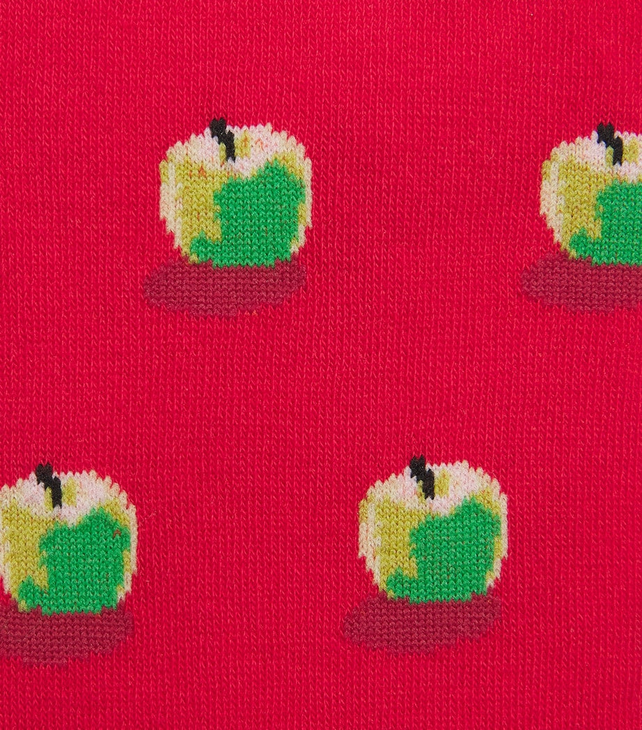 Paul Smith apple pattern organic cotton socks - British product