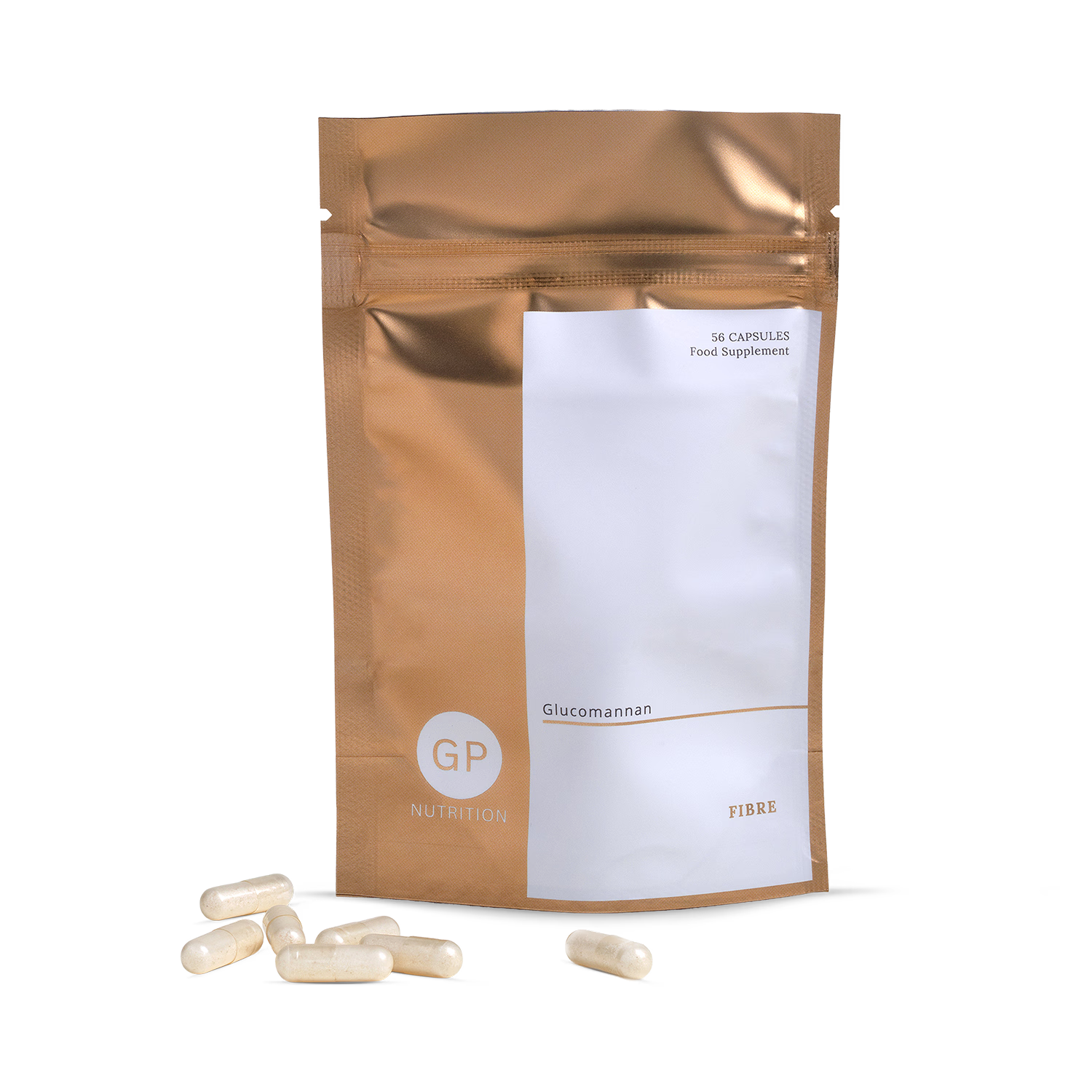 Glucomannan fibre weight management capsules 56 count (British brand)