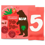 BEAR Fruit Yoyos Strawberry Multipack   5 x 20g