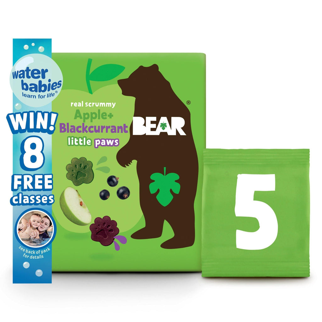 BEAR PAWS Fruit Shapes Apple & Blackcurrant Multipack x5 20g