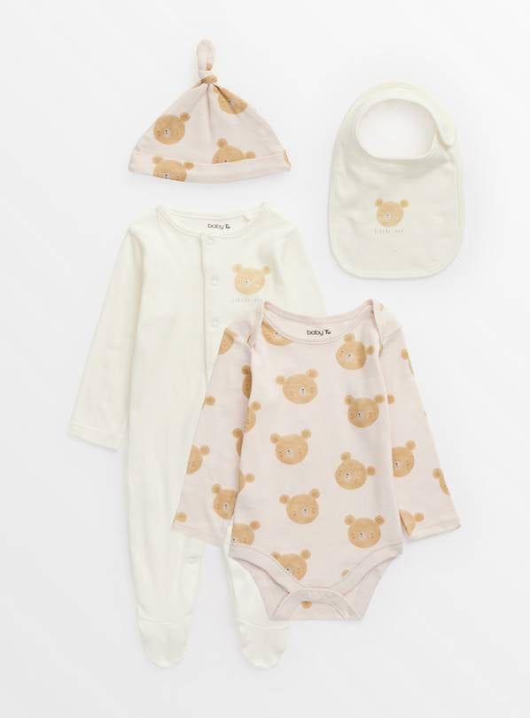 Bear Print Newborn Starter Set 3-6 months