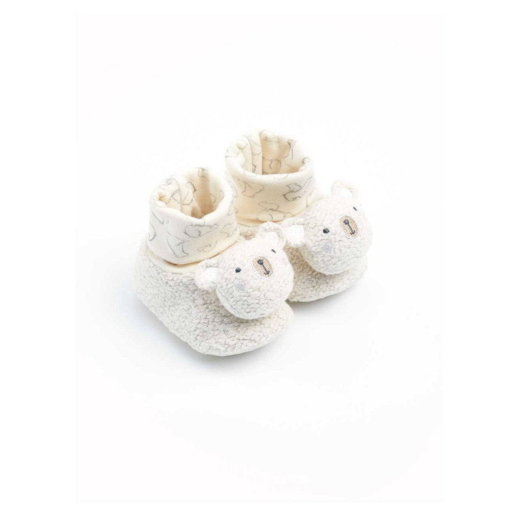 Bear Rattle Sock-Top Booties