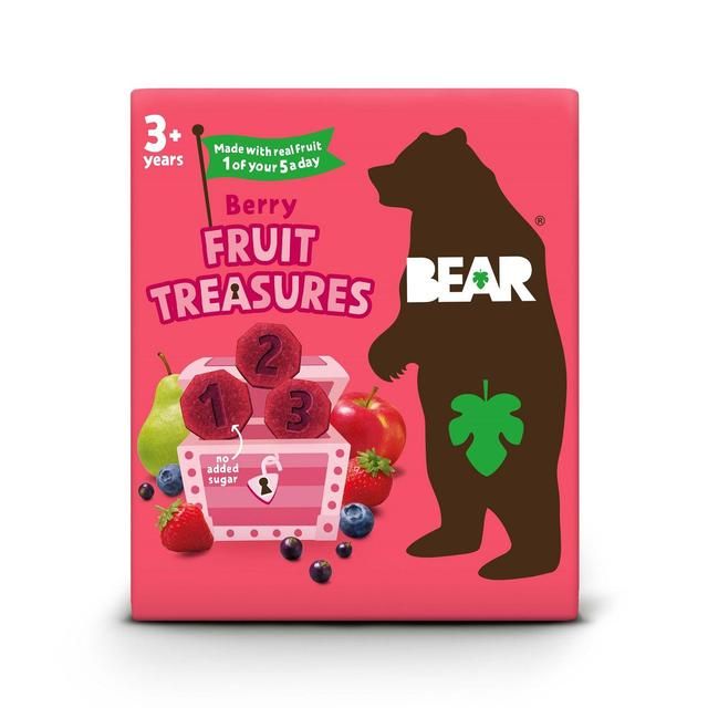 Bear Treasures Kids Snack 3+ Years Berry Flavour   5 x 20g - McGrocer