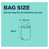 BEAST Incredibly Tough Drawstring Swing Bin Bags 50L   10 per pack