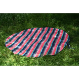 Beau & Elliot Confetti Round Picnic Blanket Stripe 142x142cm