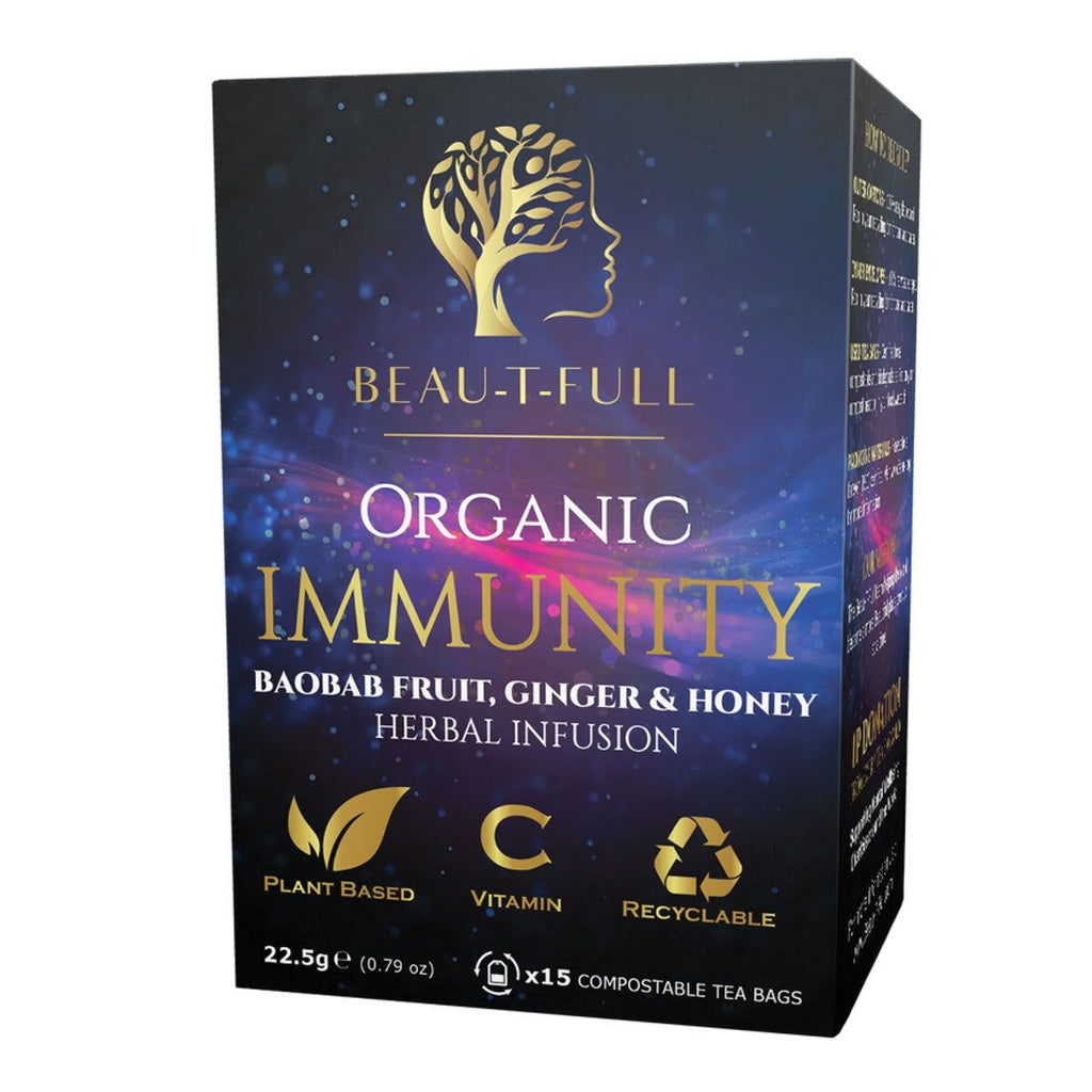 Beau-T-Full Tea Organic Immunity Tea Bags, 6 x 15 Pack