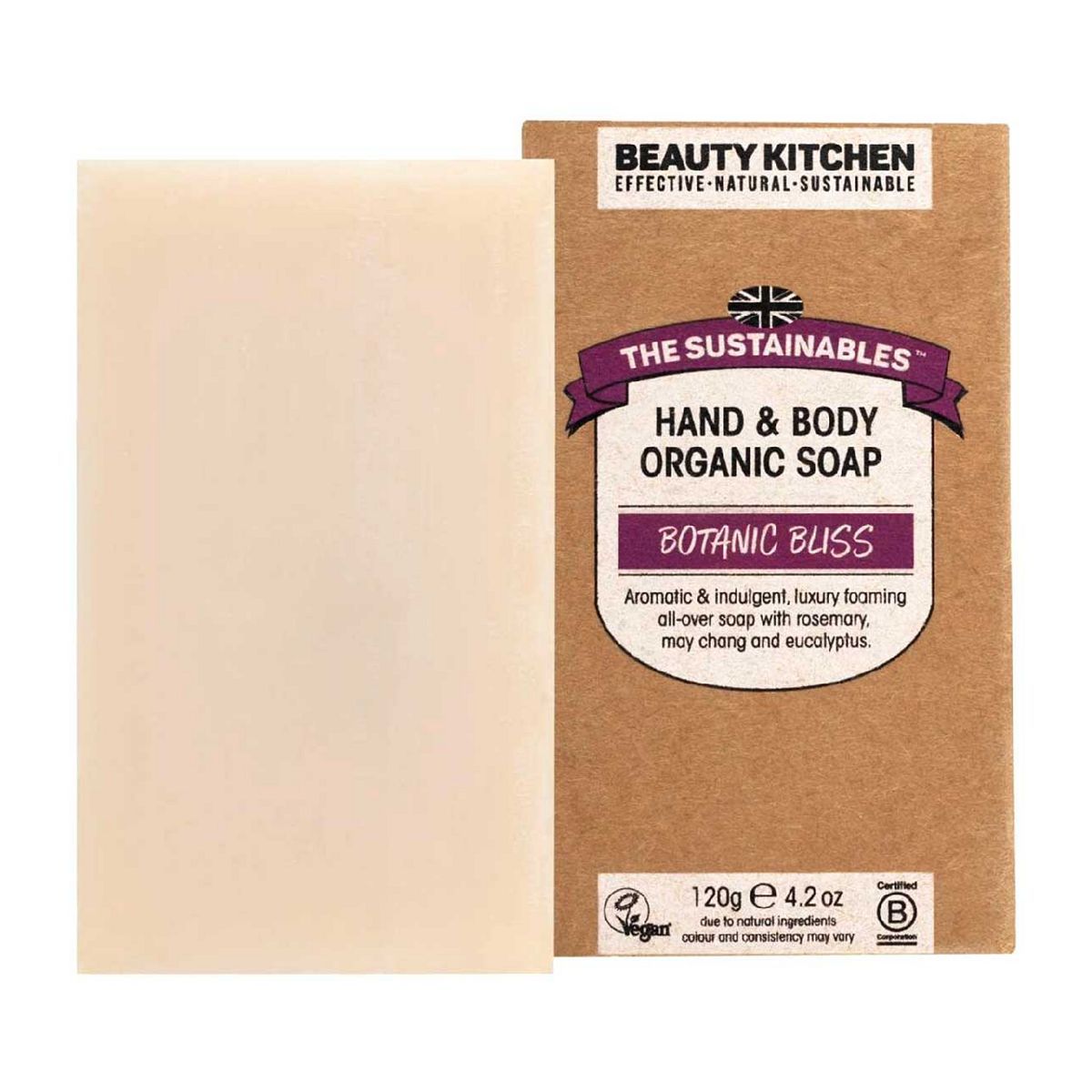 Beauty Kitchen The Sustainables Botanic Bliss Organic Vegan Soap Bar 120g - McGrocer