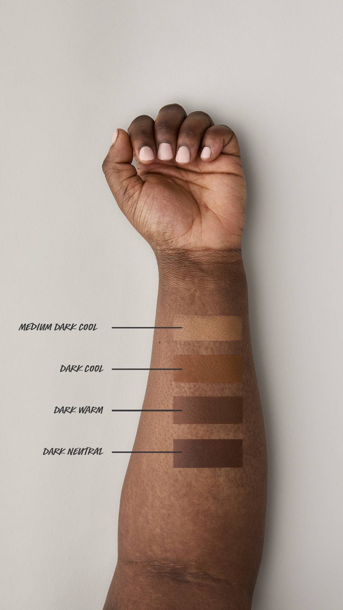 Lush Beauty Balm Push Pigment in Dark Neutral, imported from the UK
