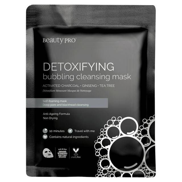 BeautyPro Detoxifying Bubbling Cleansing Mask with Activated Charcoal 20ml - McGrocer