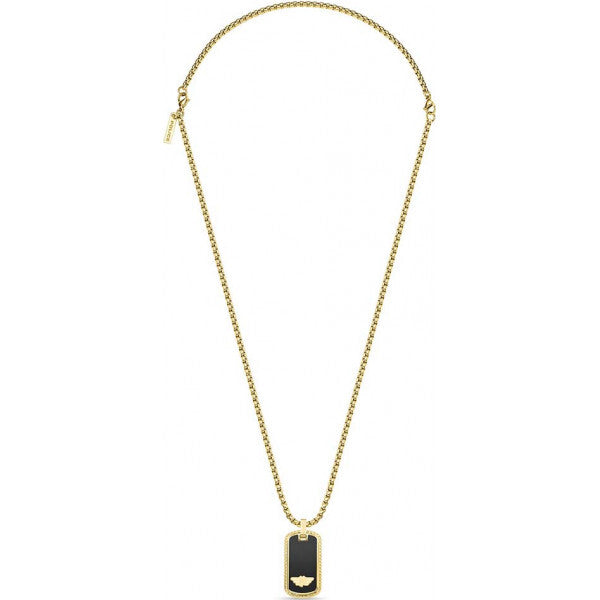 Police gold stamp necklace for mens (British brand)