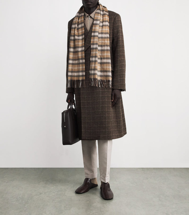 Harrods cashmere tartan scarf, UK version