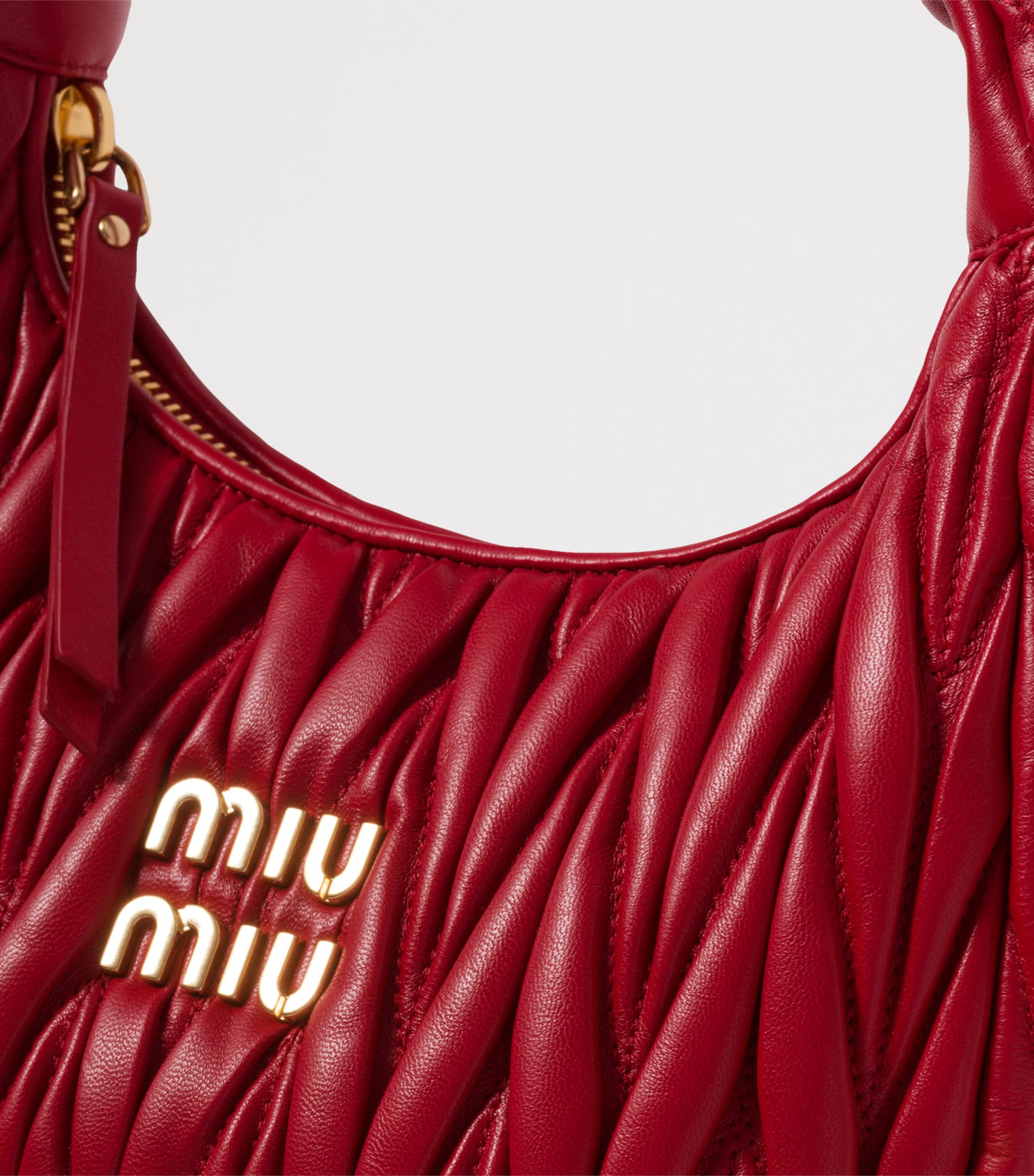 Miu Miu matelassé leather Wander top-handle bag (British brand)