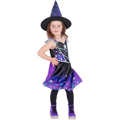 Superdrug Smiffys Starry Night Witch Costume Dress and Hat- Buy online at McGrocer