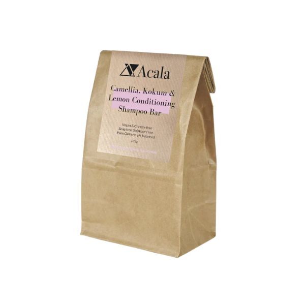 Acala conditioning shampoo bar Camellia Kokum Lemon 80g, imported from the UK