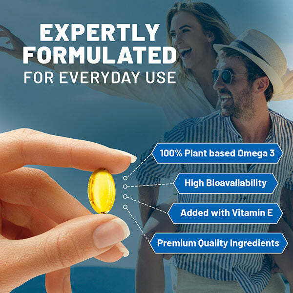 Prowise Algae Omega-3 60 Softgels, imported from the UK