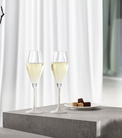 Harrods Villeroy & Boch Set of 4 Manufacture Rock Blanc Champagne Glasses 290ml- Buy online at McGrocer