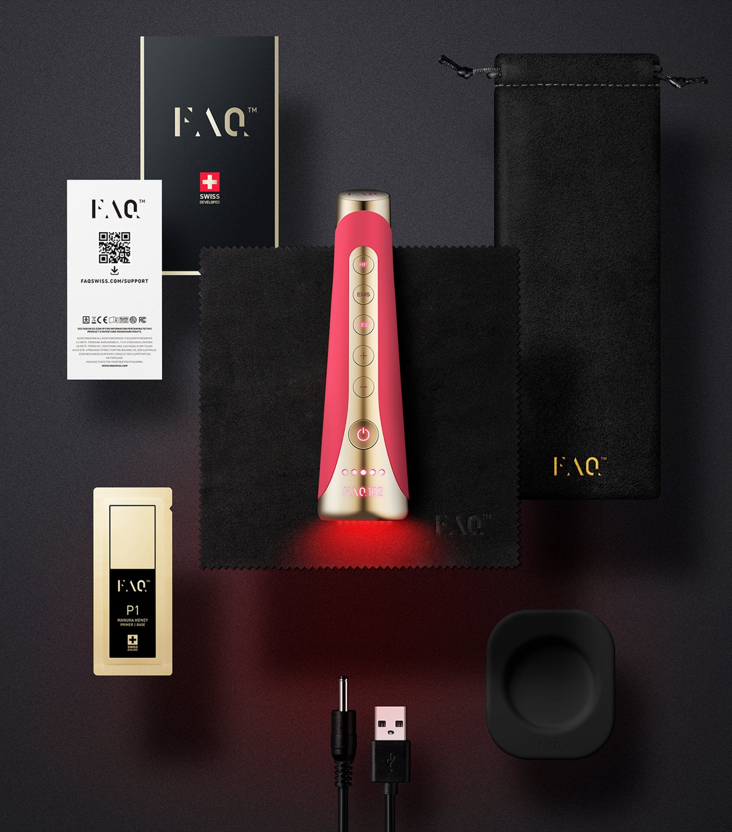 FAQ 102 Clinical-Grade RF, EMS & LED Anti-Ageing Device - British product