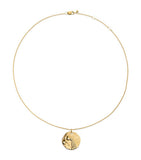 Monica Vinader gold vermeil Aquarius zodiac necklace (British brand)