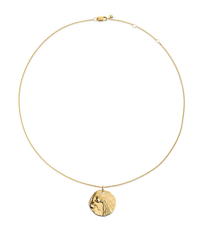 Monica Vinader gold vermeil Aquarius zodiac necklace (British brand)